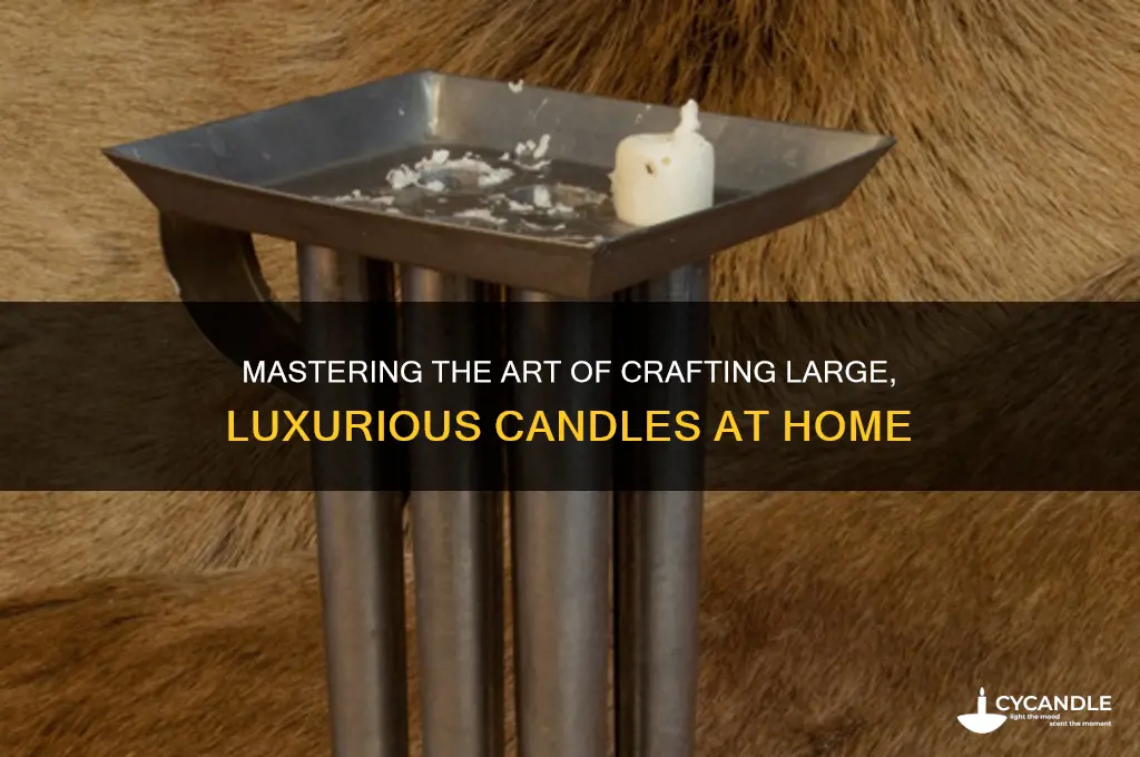 how to make large candles