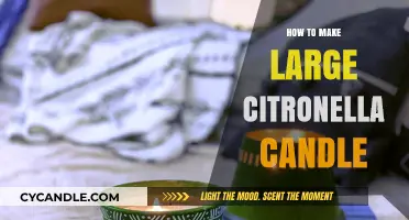 Crafting a Large Citronella Candle: Step-by-Step DIY Guide