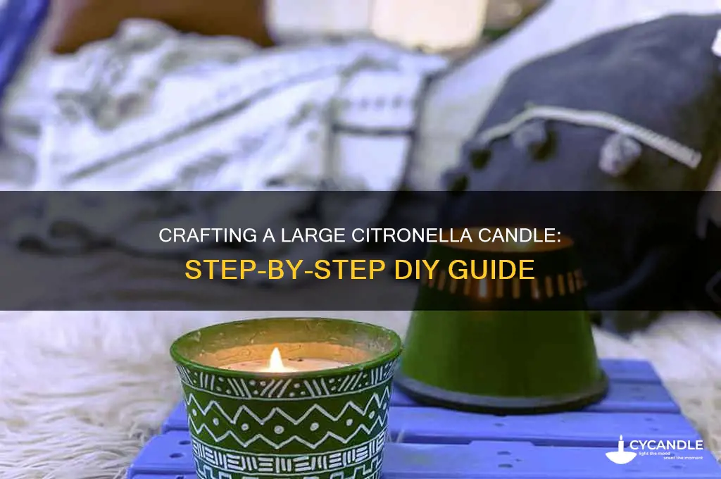 how to make large citronella candle