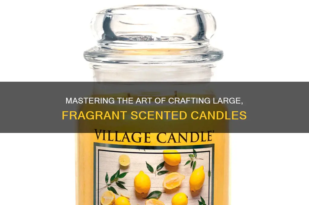 how to make large scented candles
