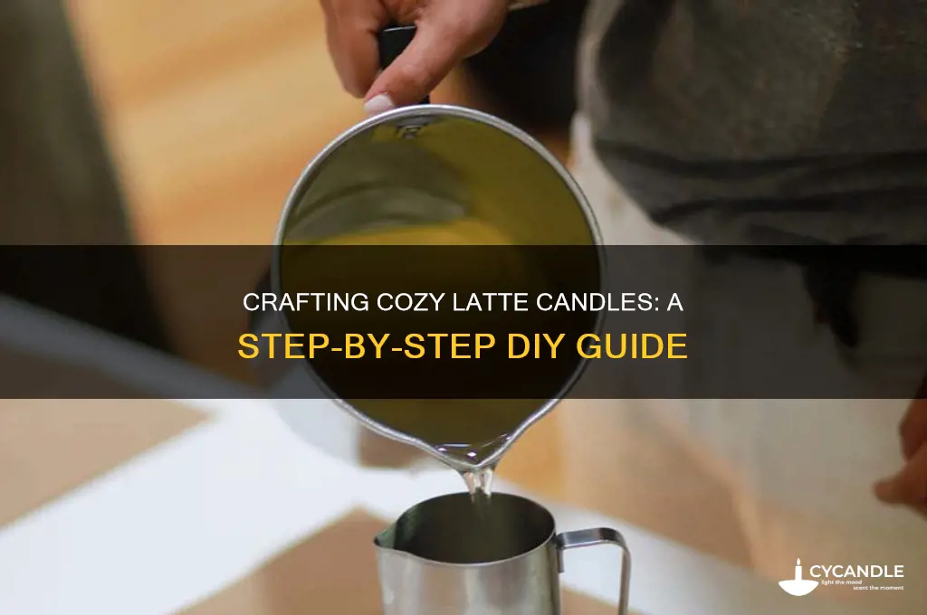 how to make latte candles