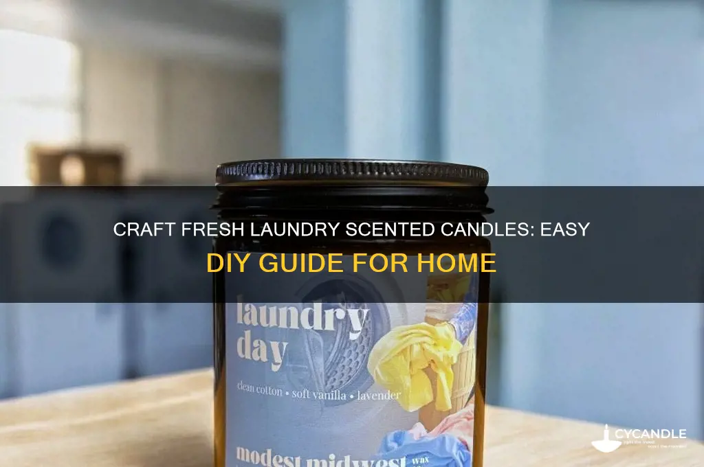 how to make laundry scented candles