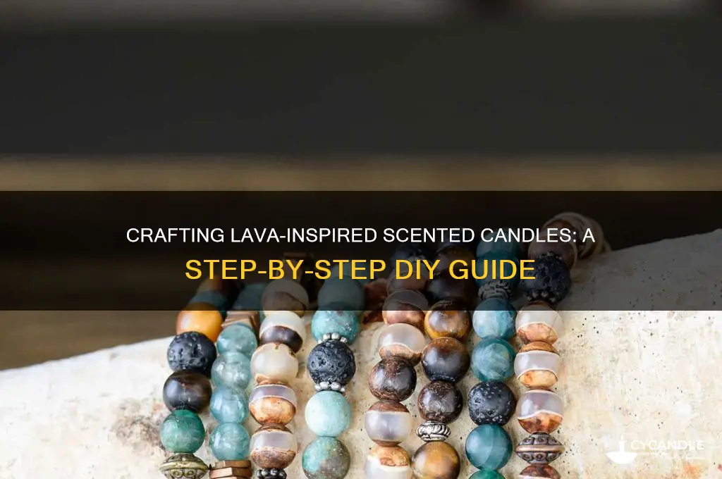 how to make lava der scented candles