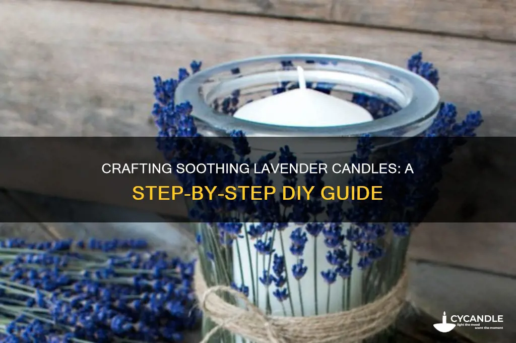 how to make lavendar candles