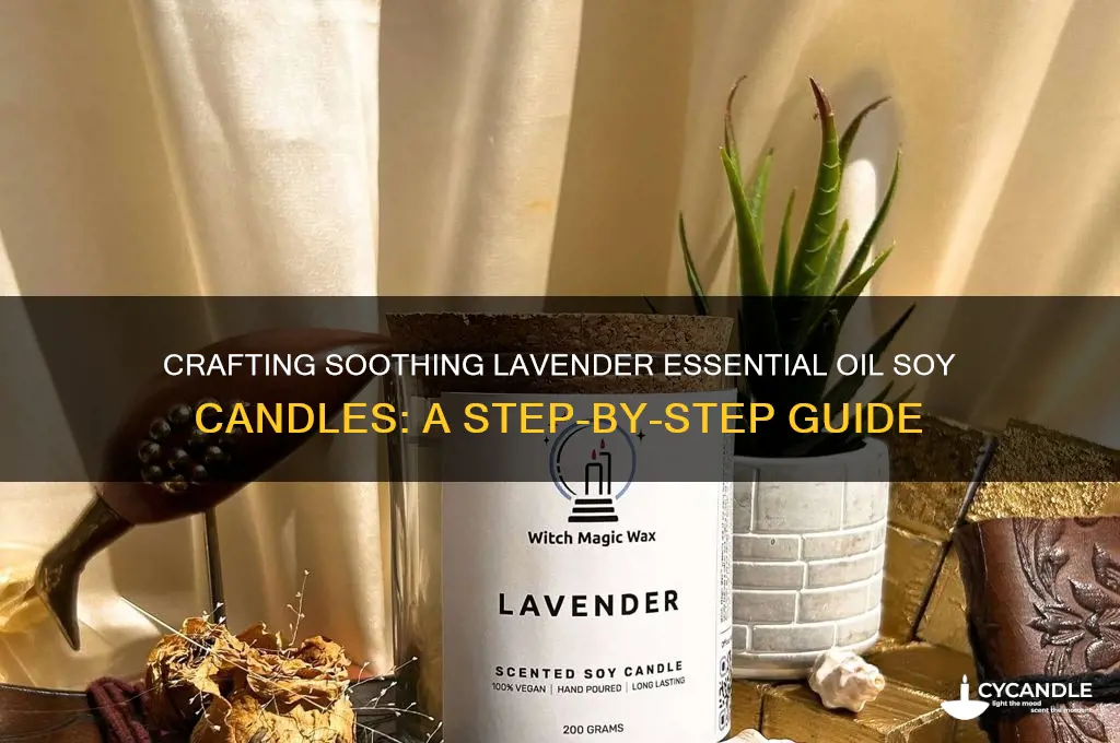 how to make lavendar essential oil soy candle