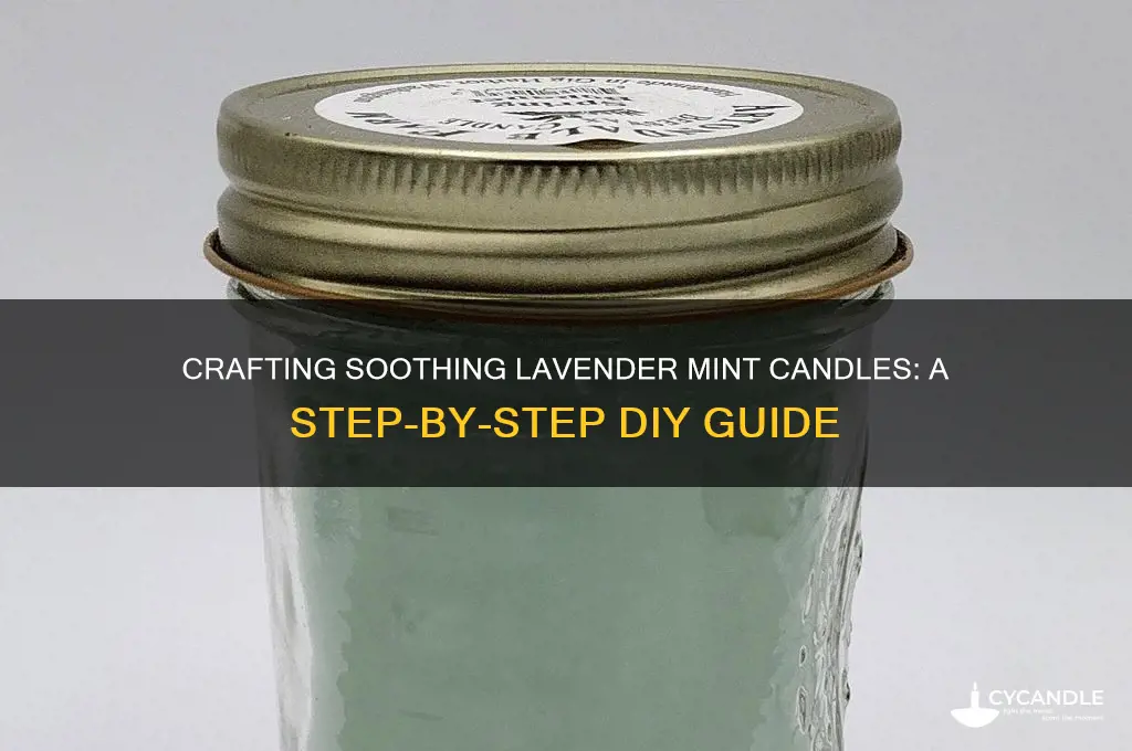 how to make lavender mint candle