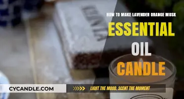Crafting Lavender Orange Musk Essential Oil Candles: A Step-by-Step Guide