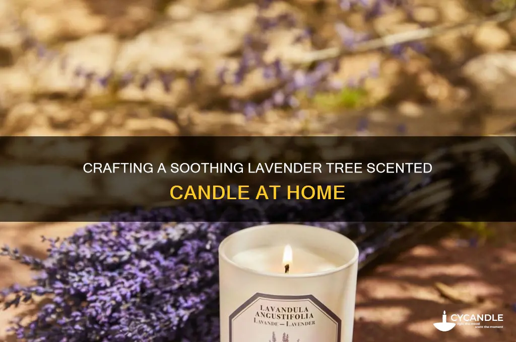 how to make lavender tree candle