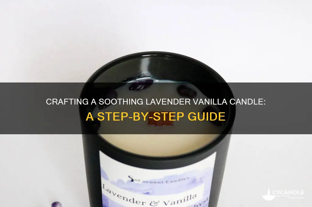 how to make lavender vanilla candle
