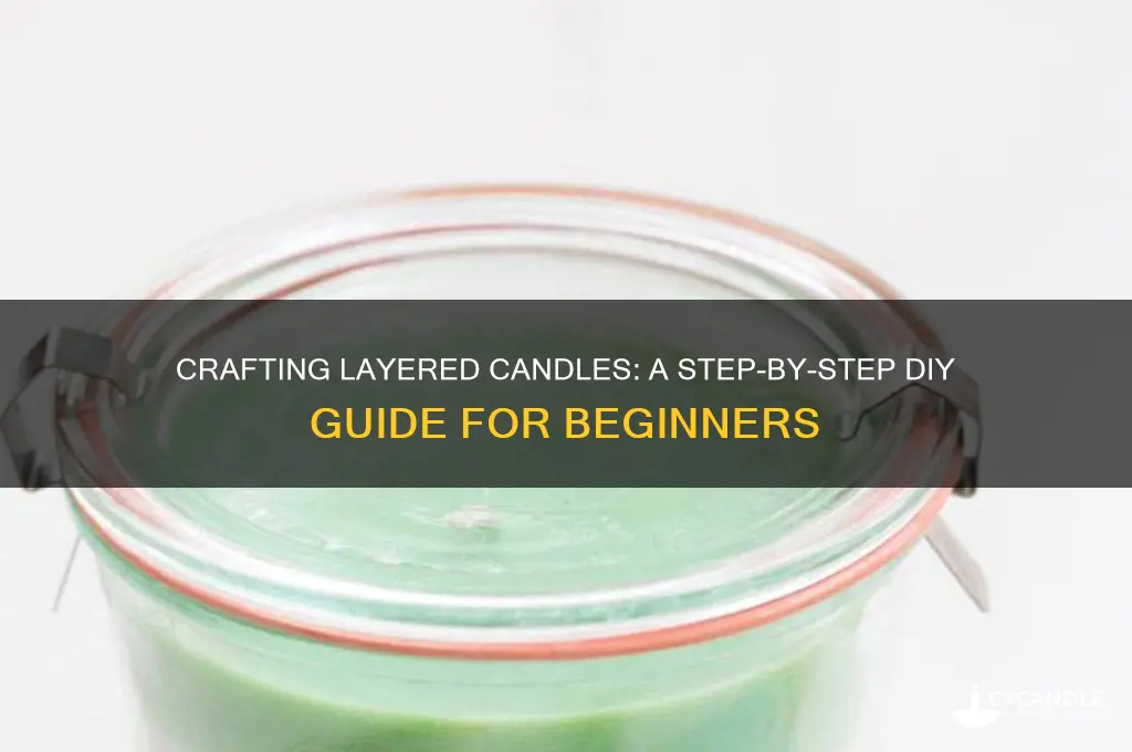 how to make layered candles