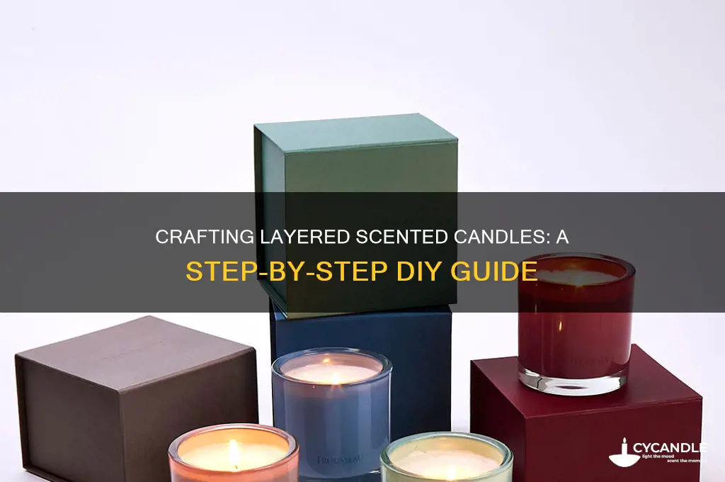 how to make layered scented candles