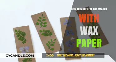 Crafting Leaf Bookmarks: A Simple Guide with Wax Paper