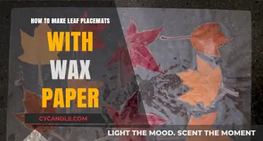 Crafting Nature-Inspired Placemats: A Simple Wax Paper Tutorial
