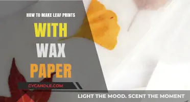 Crafting Nature's Impressions: A Guide to Leaf Prints with Wax Paper