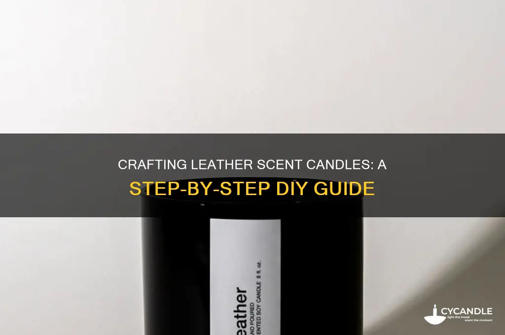 how to make leather scent candles