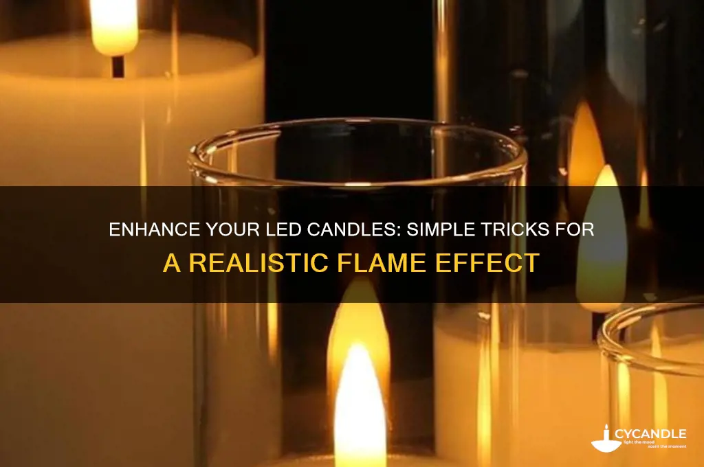 how to make led candles look real