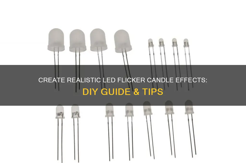 how to make led flicker candle