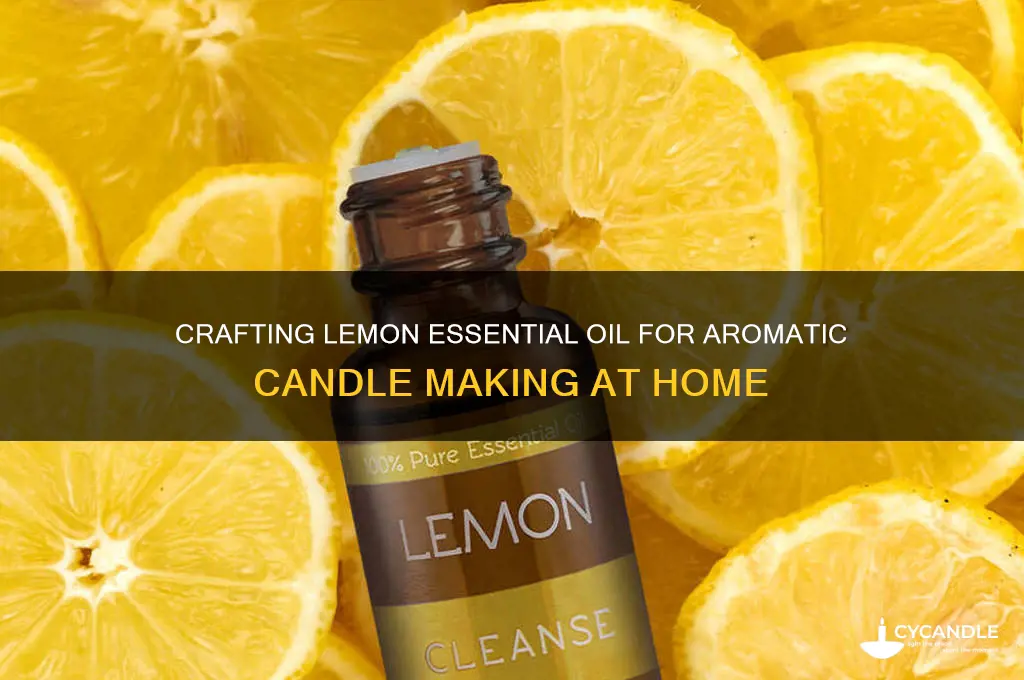 how to make lemon essential oil for candles