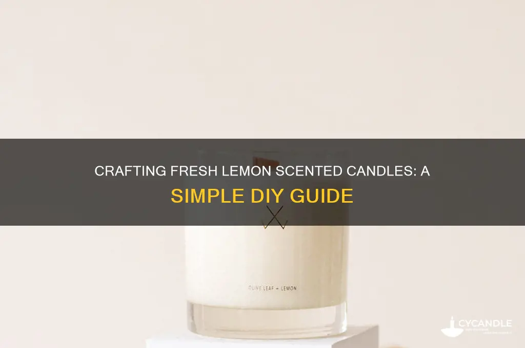 how to make lemon scented candles