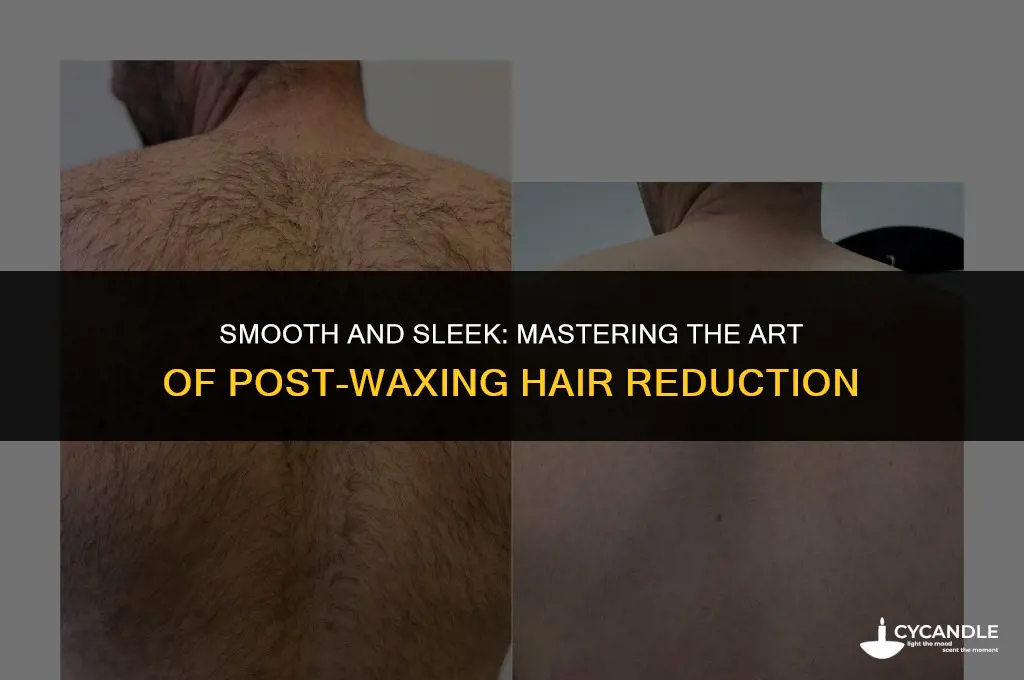 how to make less hair after waxing