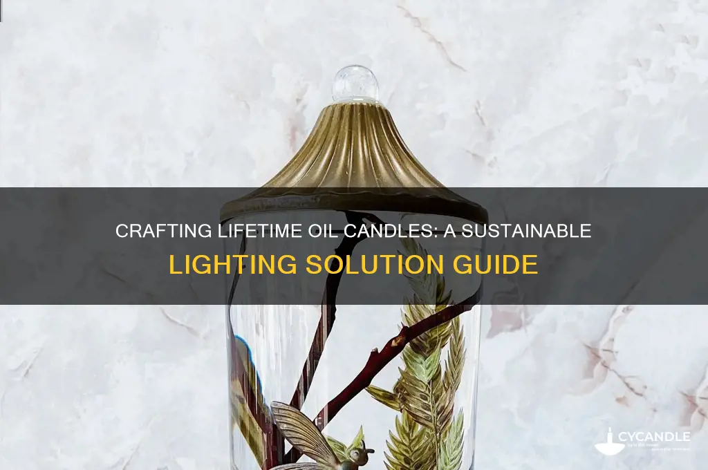 how to make lifetime oil candles