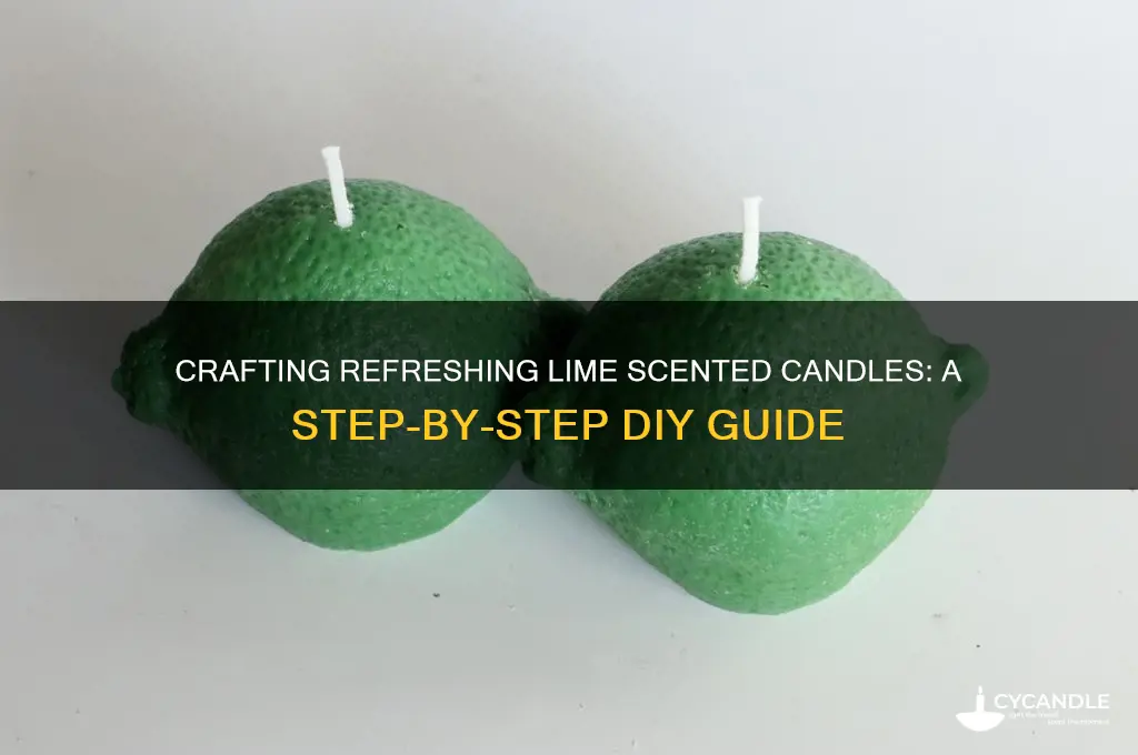 how to make lime scented candles
