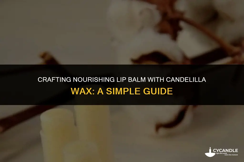 how to make lip balm with candelilla wax