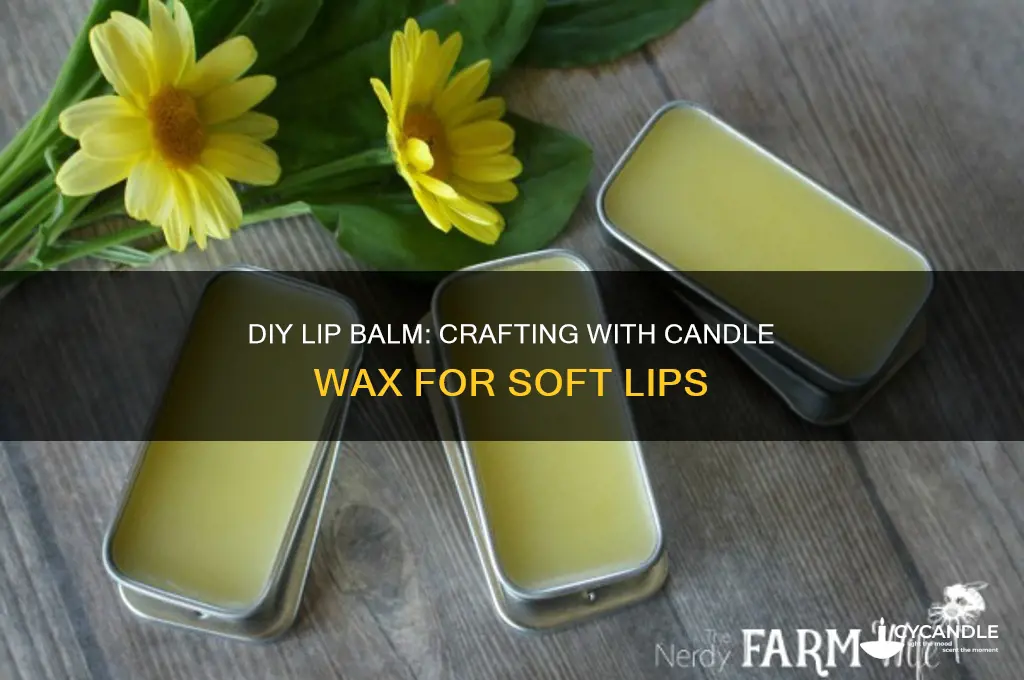 how to make lip balm with candle wax