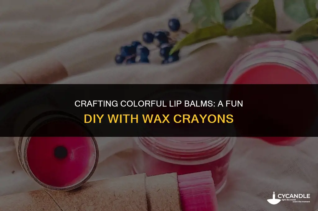 how to make lip balm with wax crayons