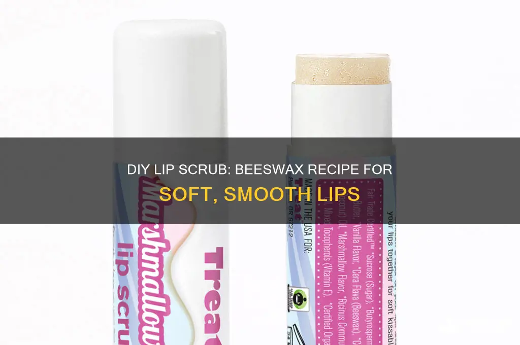 how to make lip scrub with beeswax