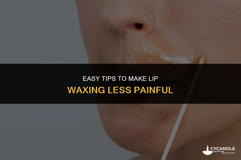how to make lip waxing less painful