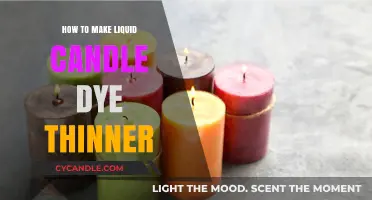 Thinning Liquid Candle Dye: Simple Techniques for Perfect Consistency