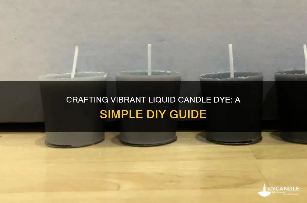 how to make liquid candle dye