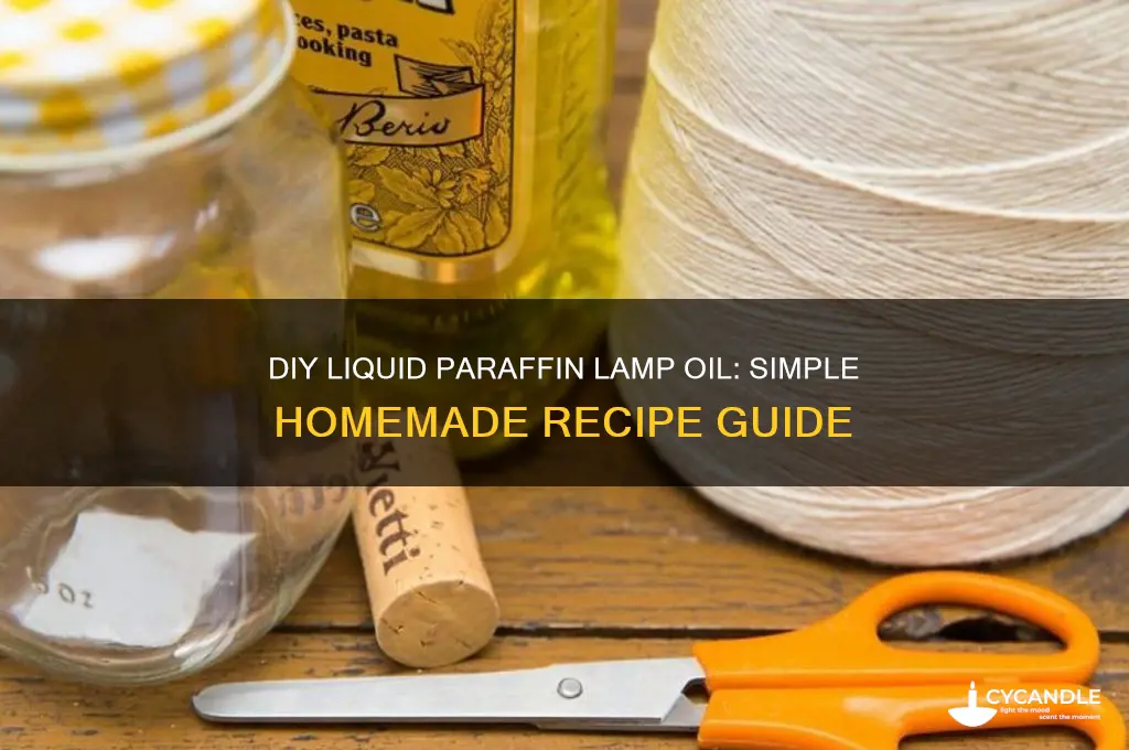 how to make liquid paraffin lamp oil