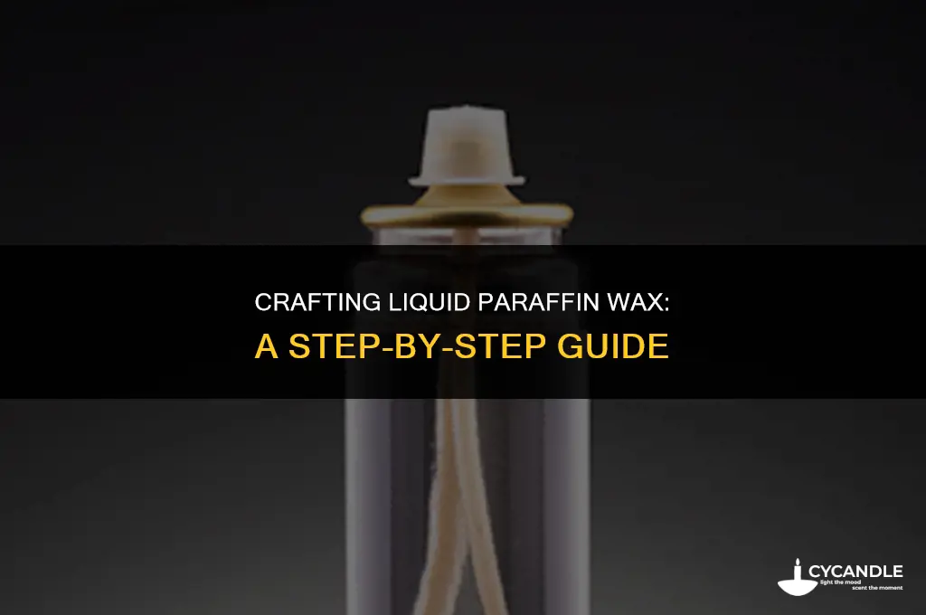 how to make liquid paraffin wax