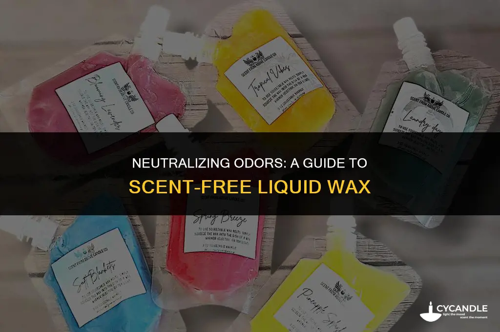 how to make liquidized wax not smell