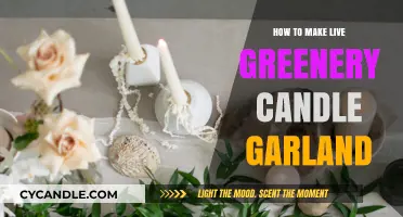 Create a Festive Live Greenery Candle Garland in Simple Steps