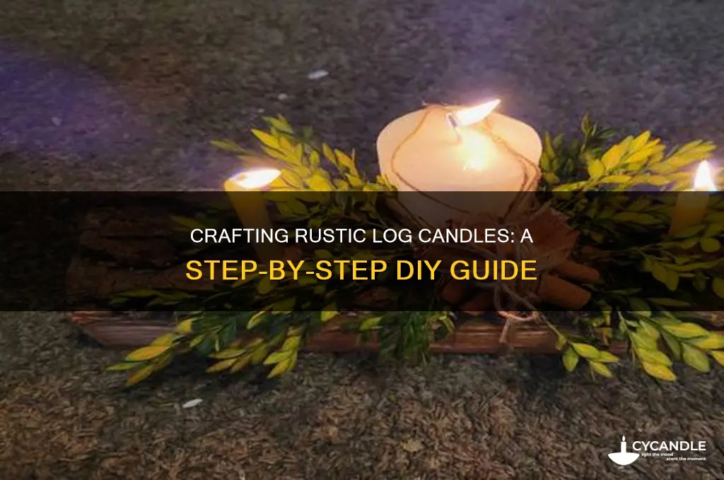 how to make log candles