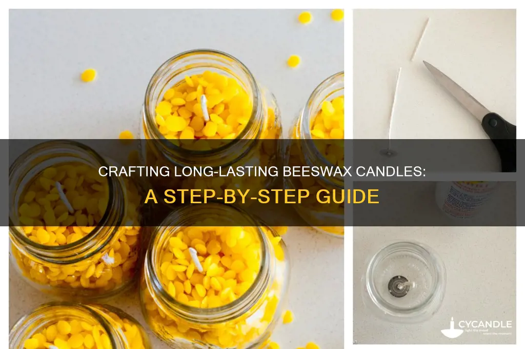 how to make long burning beeswax candles