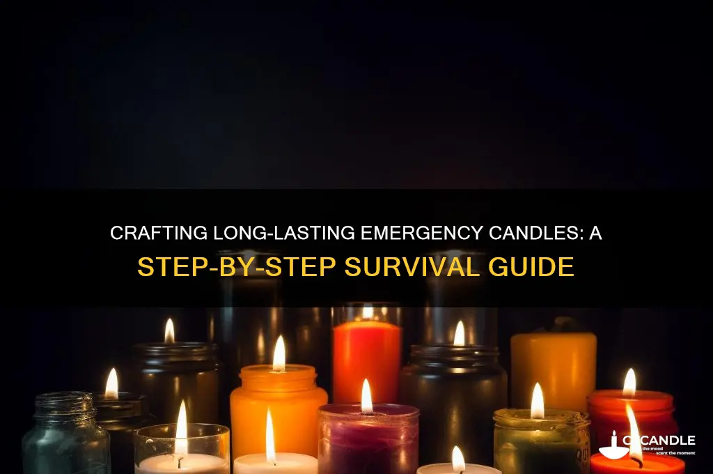 how to make long burning emergency candles