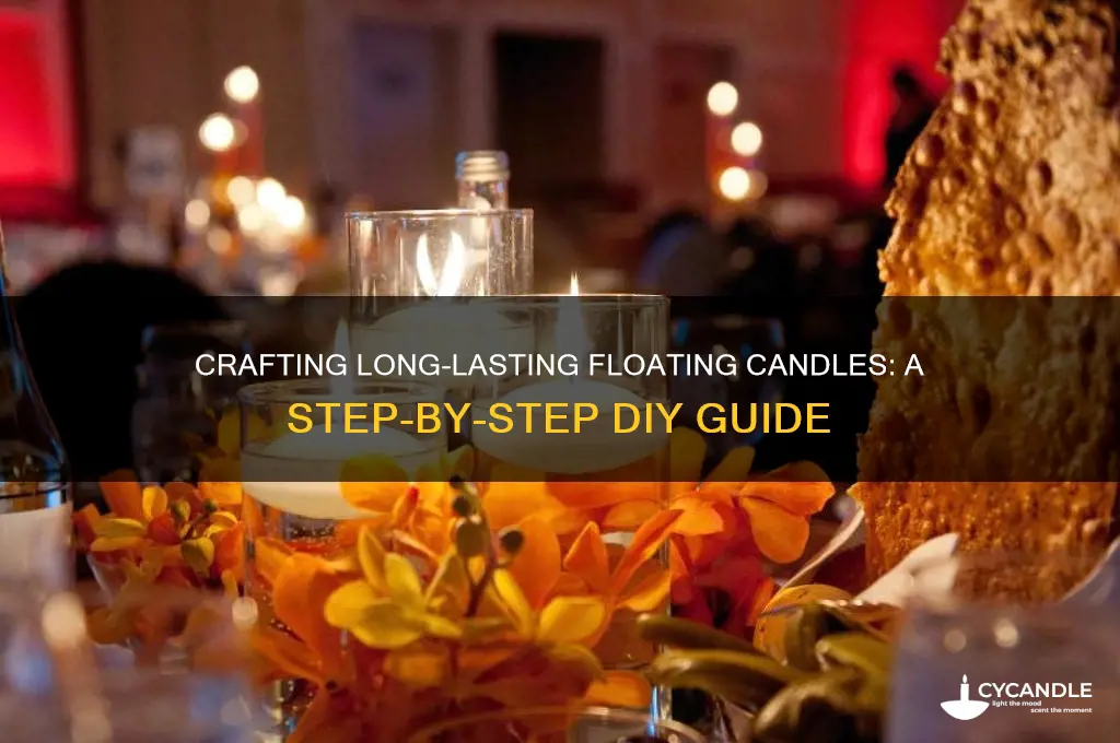 how to make long burning floating candles