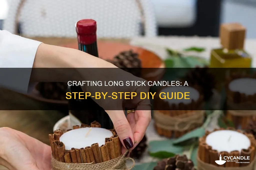 how to make long stick candles
