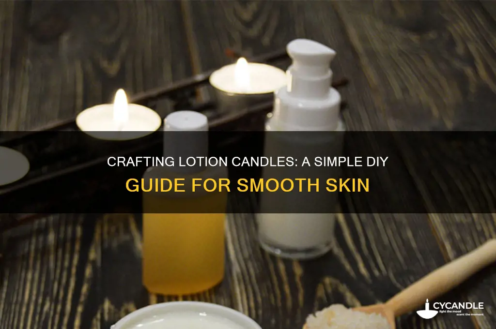 how to make lotion candle