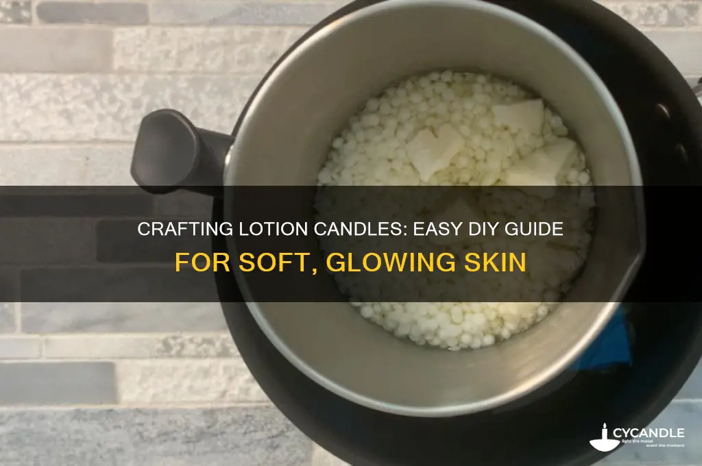 how to make lotion candles