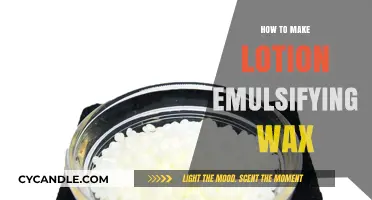 Crafting Silky Smooth Lotion: The Emulsifying Wax Method