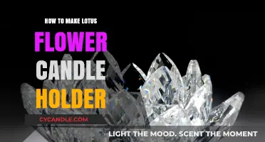Crafting a Stunning Lotus Flower Candle Holder: DIY Guide
