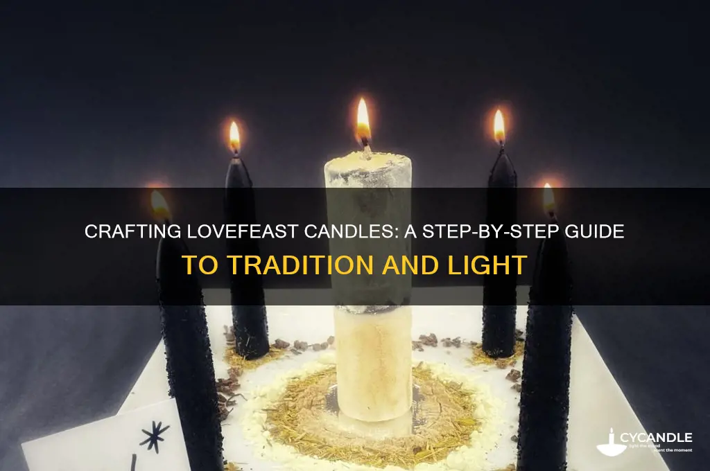 how to make lovefeast candle