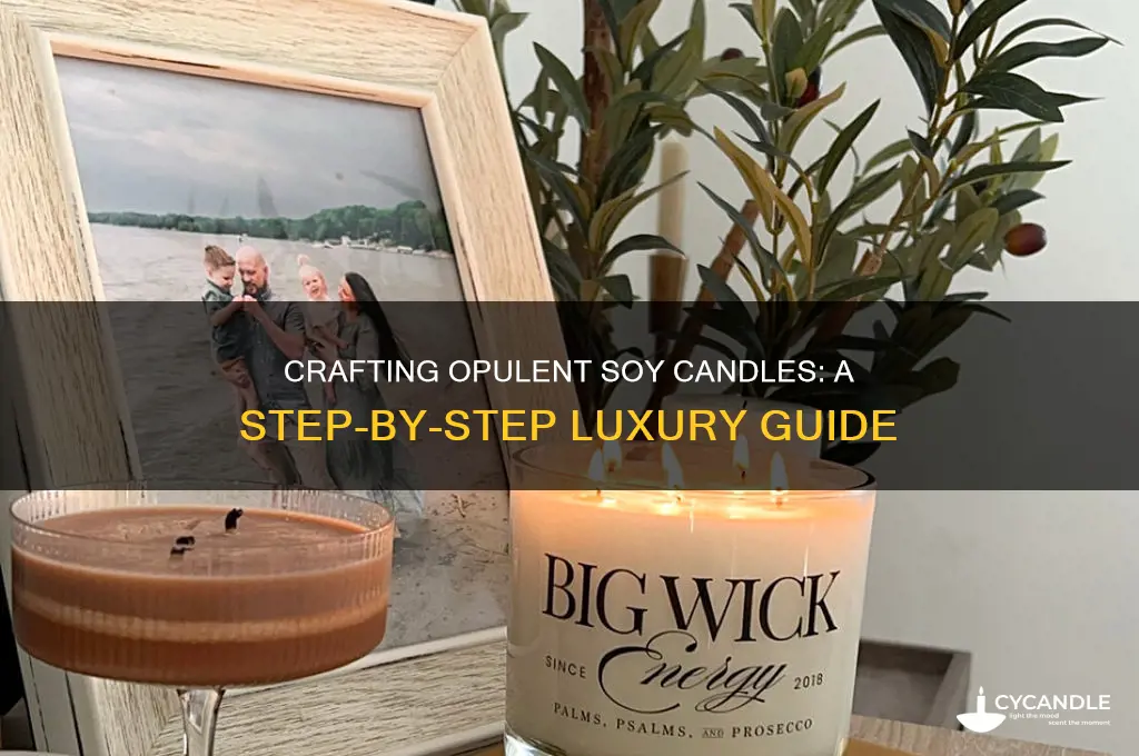 how to make luxury soy candles