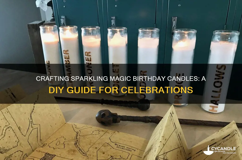 how to make magic birthday candles