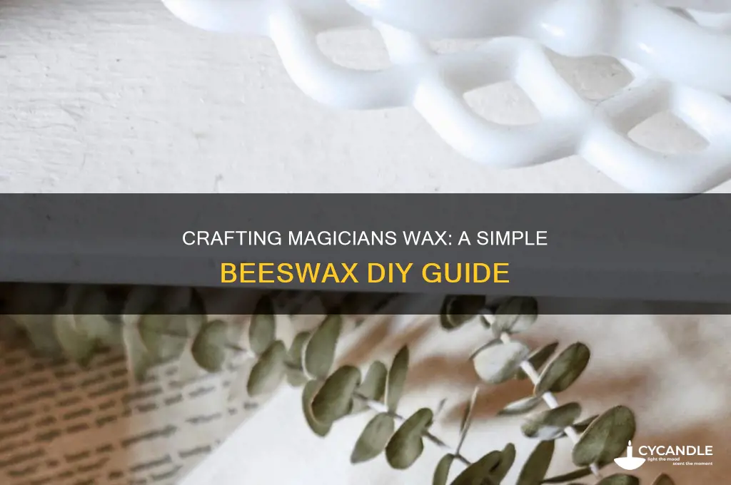 how to make magicians wax from beeswax